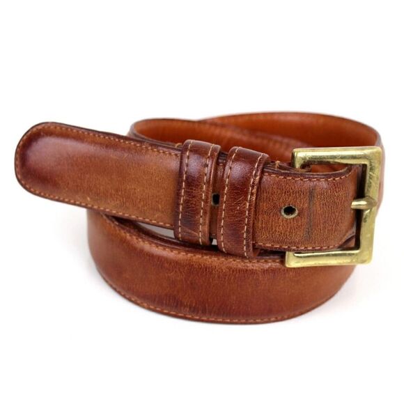 Coach BROWN GENUINE LEATHER 1.25"Wd CASUAL DRESS MEN'S BELT Sz 34/85 (F29 - Picture 6 of 13